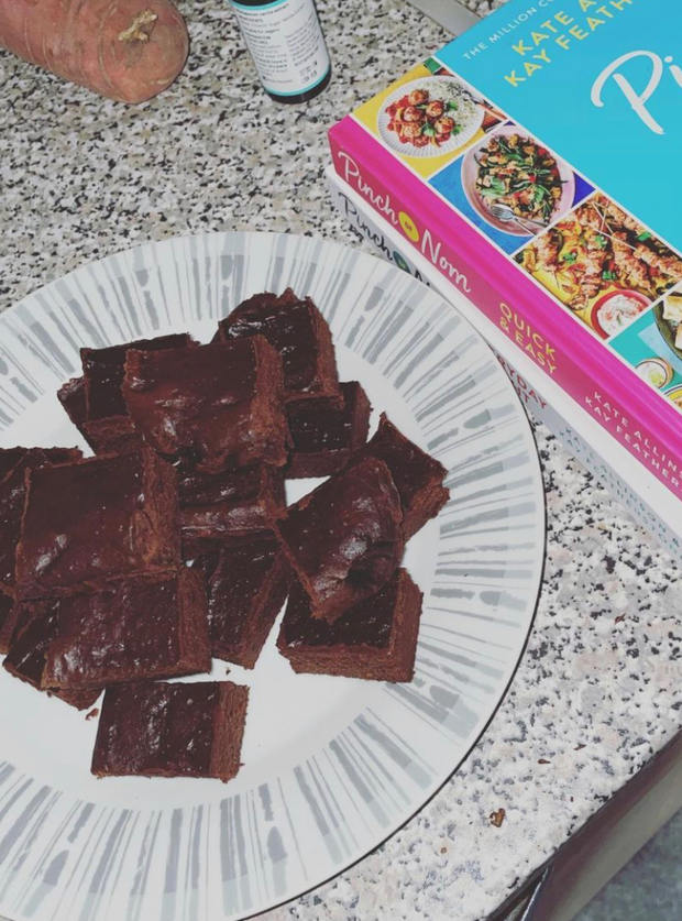 Sweet Potato Brownies by Kathryn Lee, St Helens pinchofnom.com