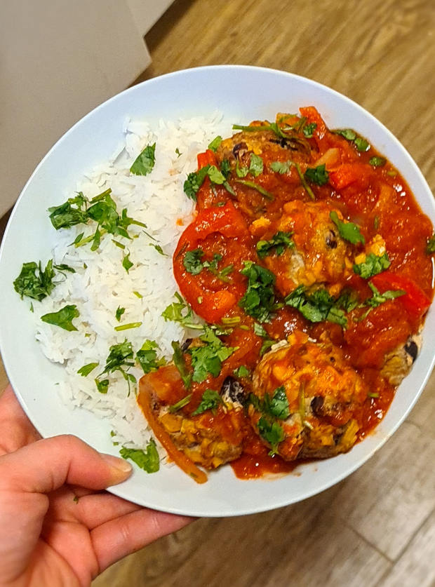 Tex-Mex Meatballs by Georgia, Gloucestershire pinchofnom.com