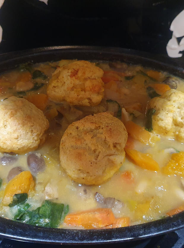 Vegetable Stew with Cheesy Dumplings Recipe. Image by Jackson Jackie ...